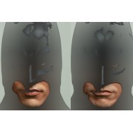 Jaxon Xu's 1/6 Scale Masked head sculpt with 2 exchangable mouth plate